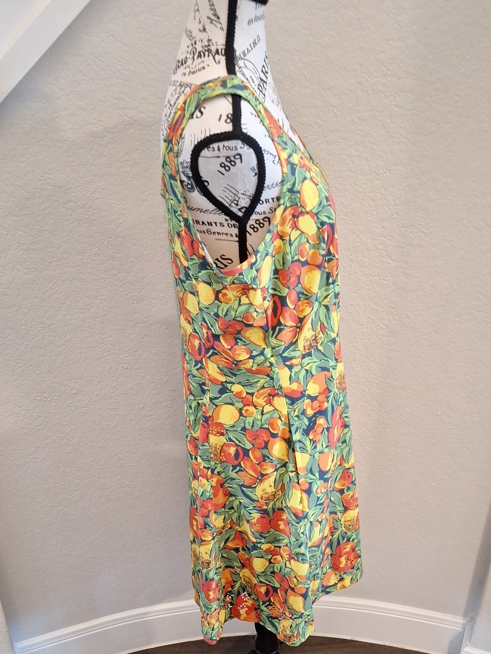 Toad & Co. Sleeveless Sport Dress In Citrus Print Size L - Picture 3 of 13